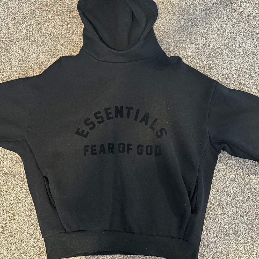 Essentials Fear of God Black Hoodie